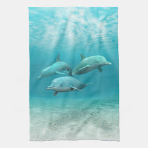 Linge De Cuisine Dauphins de natation