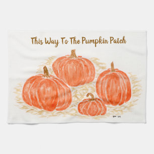 Linge De Cuisine De Cette Façon, Les Citrouilles Citrouille Patch W