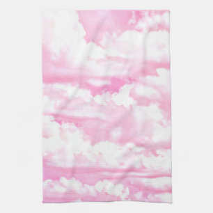 Linge De Cuisine Décor Fuchsia Rose Joyeux Nuages