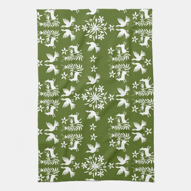 Linge De Cuisine Décor mexicain Otomi (Vertical)