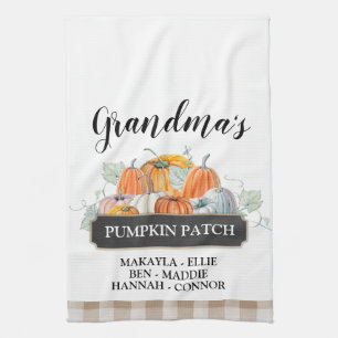 Linge De Cuisine Décor personnalisé Patch Citrouille de grand-mère