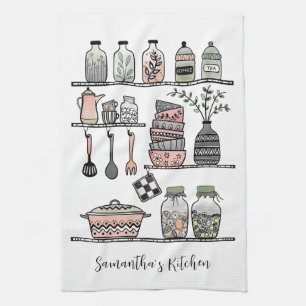 Linge De Cuisine Décoration de ferme personnalisée Boho Chic