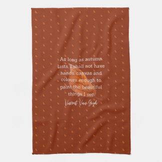 Linge De Cuisine Décoration de maison avec citation de Van Gogh sur