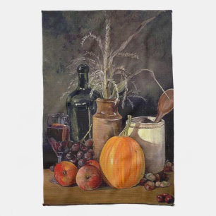 Linge De Cuisine Décorations d'automne sur table, Citrouille, Fruit