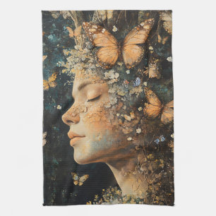 Linge De Cuisine Déesse de la forêt enchantée avec papillons (4)