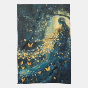 Linge De Cuisine Déesse de la forêt enchantée avec papillons (8)