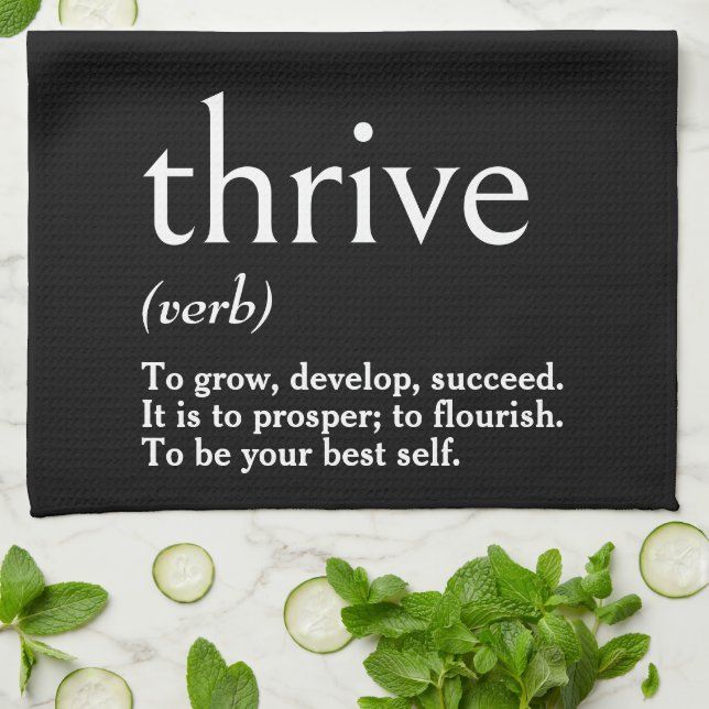 Linge De Cuisine Définition du dictionnaire pour THRIVE (Plié)