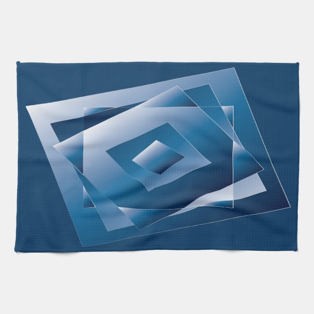 Linge De Cuisine dégradé bleu 1 (Horizontal)