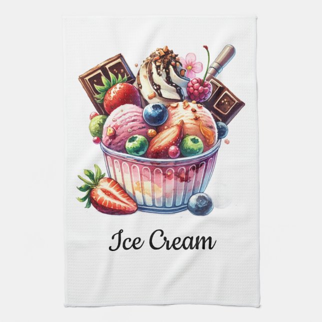 Linge De Cuisine Delantal Helado (Vertical)