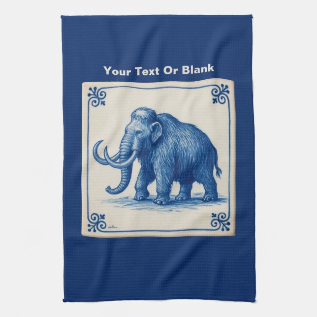 Linge De Cuisine Delft Wooly Mammoth (Vertical)