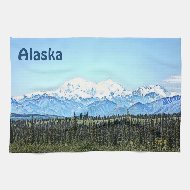 Linge De Cuisine Denali (Mt. McKinley) (Horizontal)