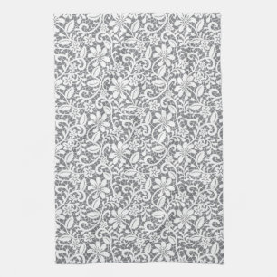 Linge De Cuisine Dentelle blanche 1
