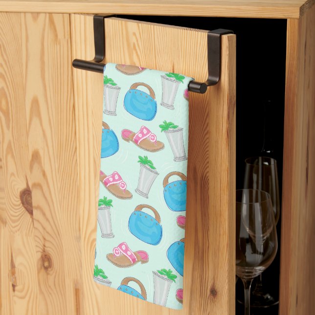 Linge De Cuisine Derby Mint Julep Bermudes Sac Sandales Bar (Pliage en tiers)