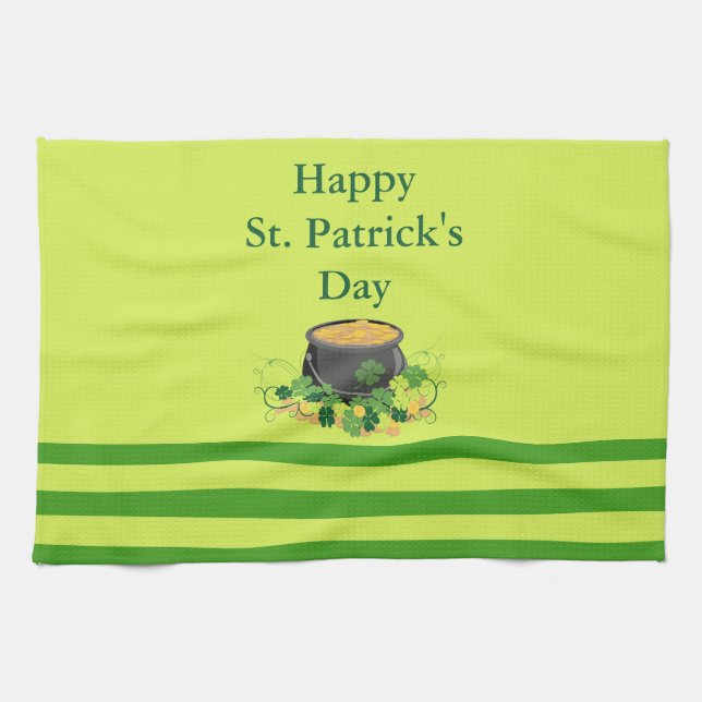 Linge De Cuisine Des bandes de Saint Patrick (Horizontal)