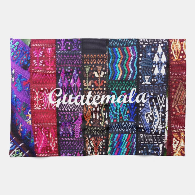Linge De Cuisine Des dessins textiles guatémaltèques. (Horizontal)