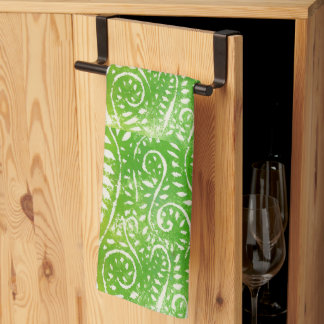 Linge De Cuisine Des frondes feuillues rafraîchissantes