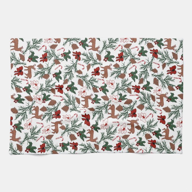 Linge De Cuisine Design de Noël Spirit (Horizontal)