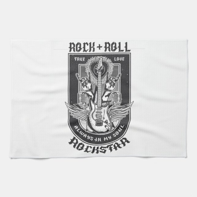 Linge De Cuisine Design Guitar Rock (Horizontal)