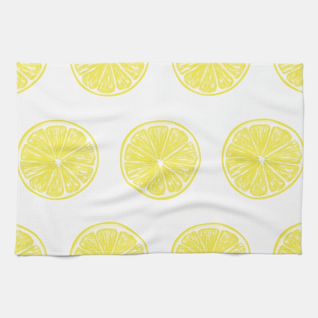Linge De Cuisine Design motif de tranches de citron (Horizontal)