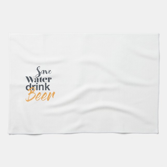 Linge De Cuisine Design urbain, tendance, drôle, économiser de l'ea (Horizontal)