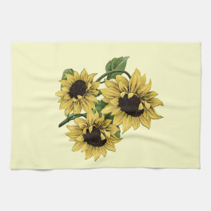 Linge De Cuisine Design vintage de tournesol