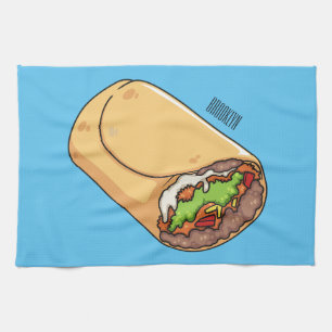 Linge De Cuisine dessin animé de Burrito