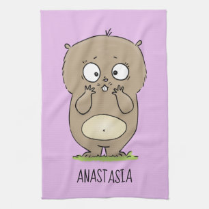 Linge De Cuisine Dessin d'adorable hamster