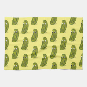 Linge De Cuisine Dessin de cornichon de dessin animé mignon
