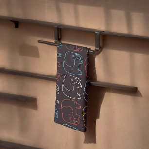 Linge De Cuisine Dessin des éléphants