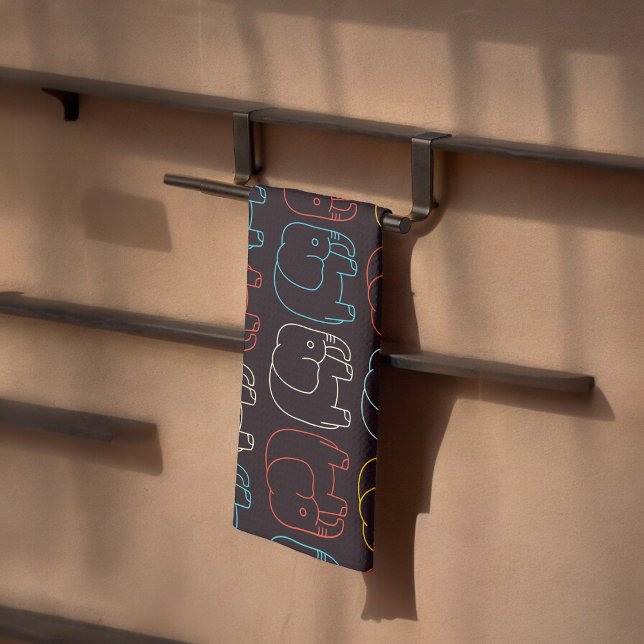 Linge De Cuisine Dessin des éléphants (Kitchen Towel)