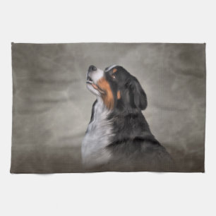 Linge De Cuisine Dessin du chien de montagne bernois