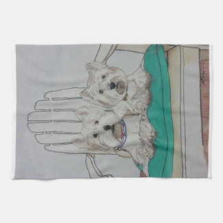 Linge De Cuisine Deux copains de Westie