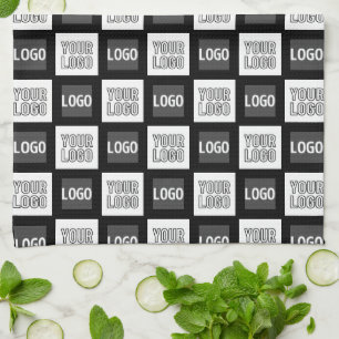 Linge De Cuisine Deux logos ou images Motif répétitif