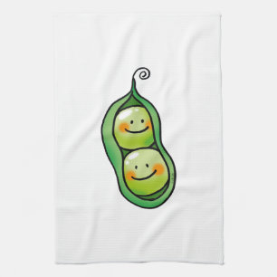 Linge De Cuisine deux pois dans une cosse