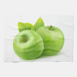 Linge De Cuisine Deux pommes vertes