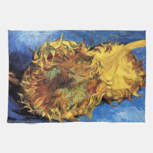 Linge De Cuisine Deux Tournesols coupés Van Gogh Art