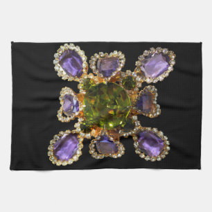 Linge De Cuisine Diamants d'améthyste violet Emeralds bijoux