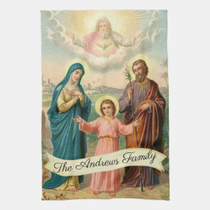 Linge De Cuisine Dieu saint de Jésus Mary St Joseph de famille le