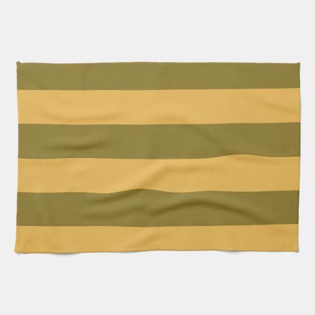 Linge De Cuisine Dijon and Zest Striped Pattern (Horizontal)