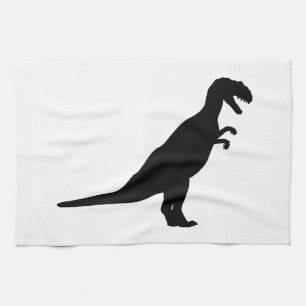 Linge De Cuisine Dinosaure noir