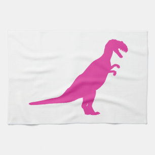 Linge De Cuisine Dinosaure rose