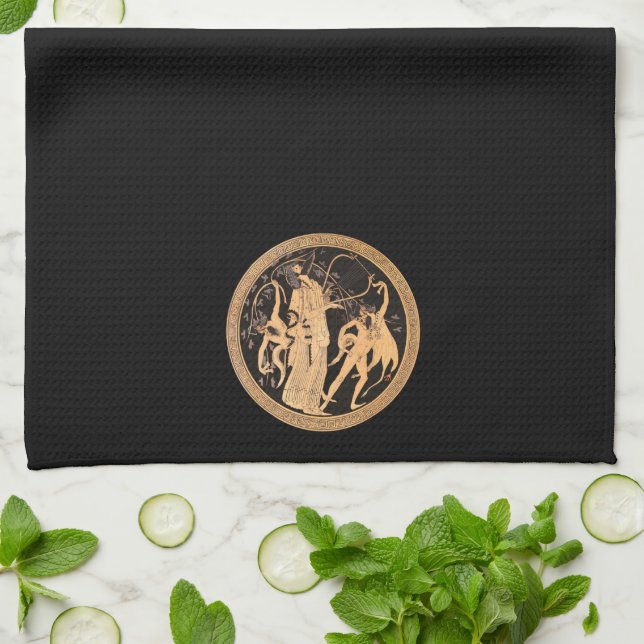 Linge De Cuisine Dionysos et les Satyrs (Plié)