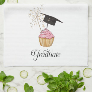 Linge De Cuisine Diplômé de la Cupcake rose