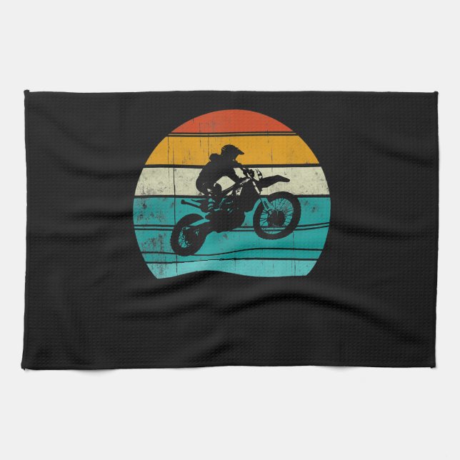 Linge De Cuisine Dirt Bike Motorcycle Cadeau Pour Hommes (Horizontal)