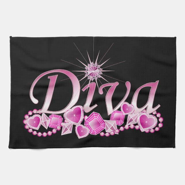Linge De Cuisine Diva Bling (Horizontal)