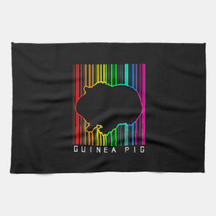 Linge De Cuisine DJ Guinea Pig Techno Edm Animal Rave Star Rainbow
