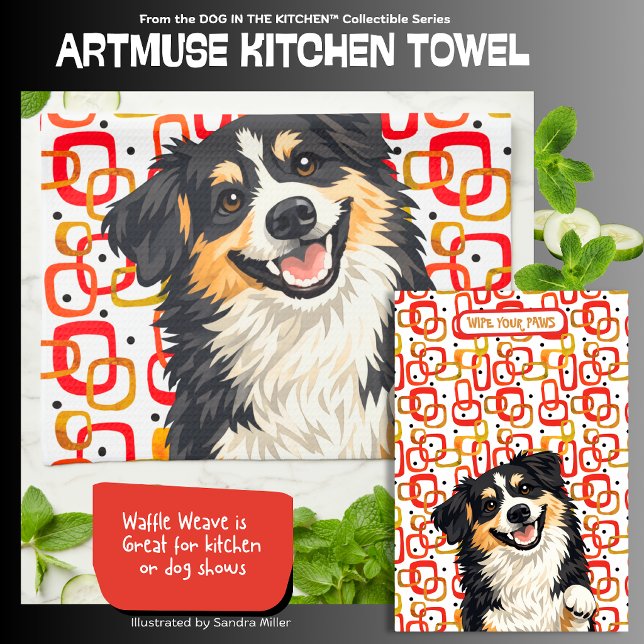 Linge De Cuisine DOBRO- Aussie - ArtMuse Kitchen Towels  (Créateur téléchargé)