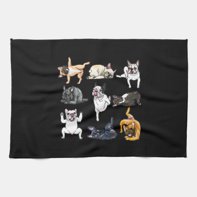 Linge De Cuisine Don de chien | French Bulldog Funny (Horizontal)