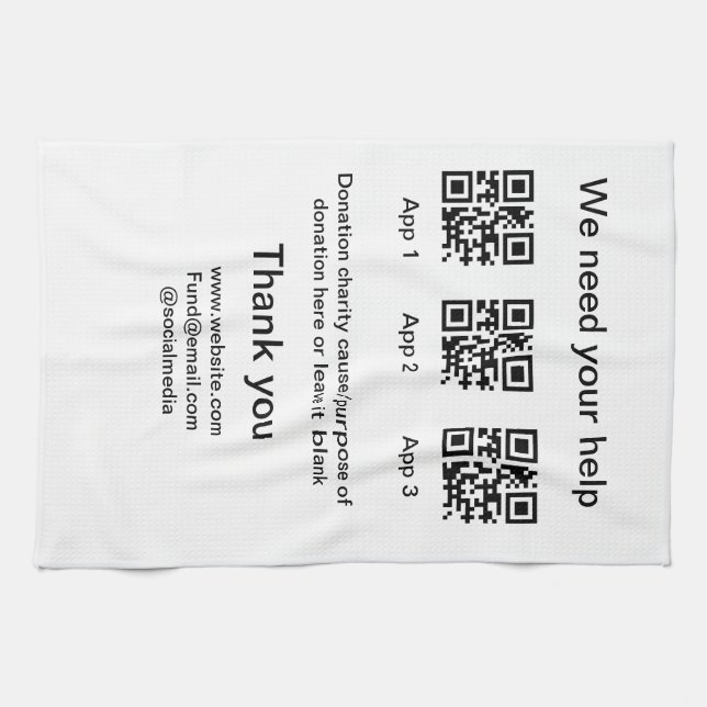 Linge De Cuisine Donation Collection conseil pot ajouter votre q r  (Horizontal)