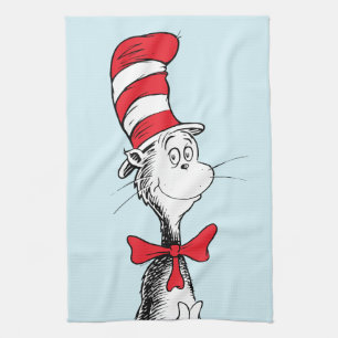 Linge De Cuisine Dr. Seuss I Chat dans le Casquette debout haut